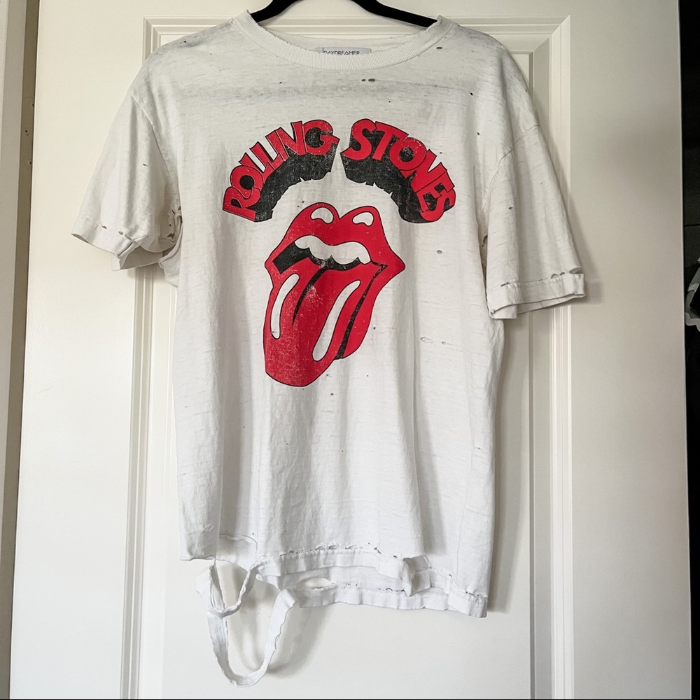 DayDreamer Distressed Rolling Stones Graphic Tee Size S